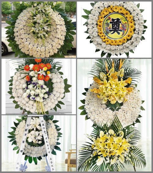 上海嘉定区嘉定工业区辛勤村花圈速递